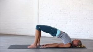 bridge pose for fixing crane neck posture