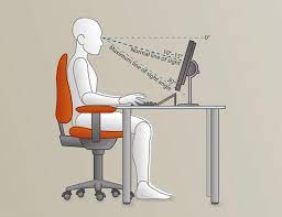correct office ergonomics for fixing vulture neck posture